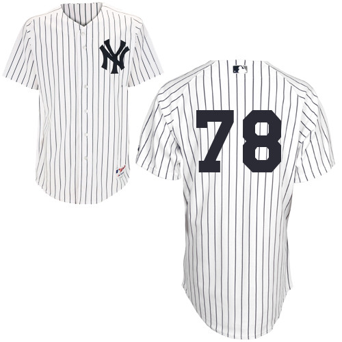 Slade Heathcott #78 MLB Jersey-New York Yankees Men's Authentic Home White Baseball Jersey - Click Image to Close